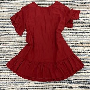 Urban Outfitters terracotta linen dress